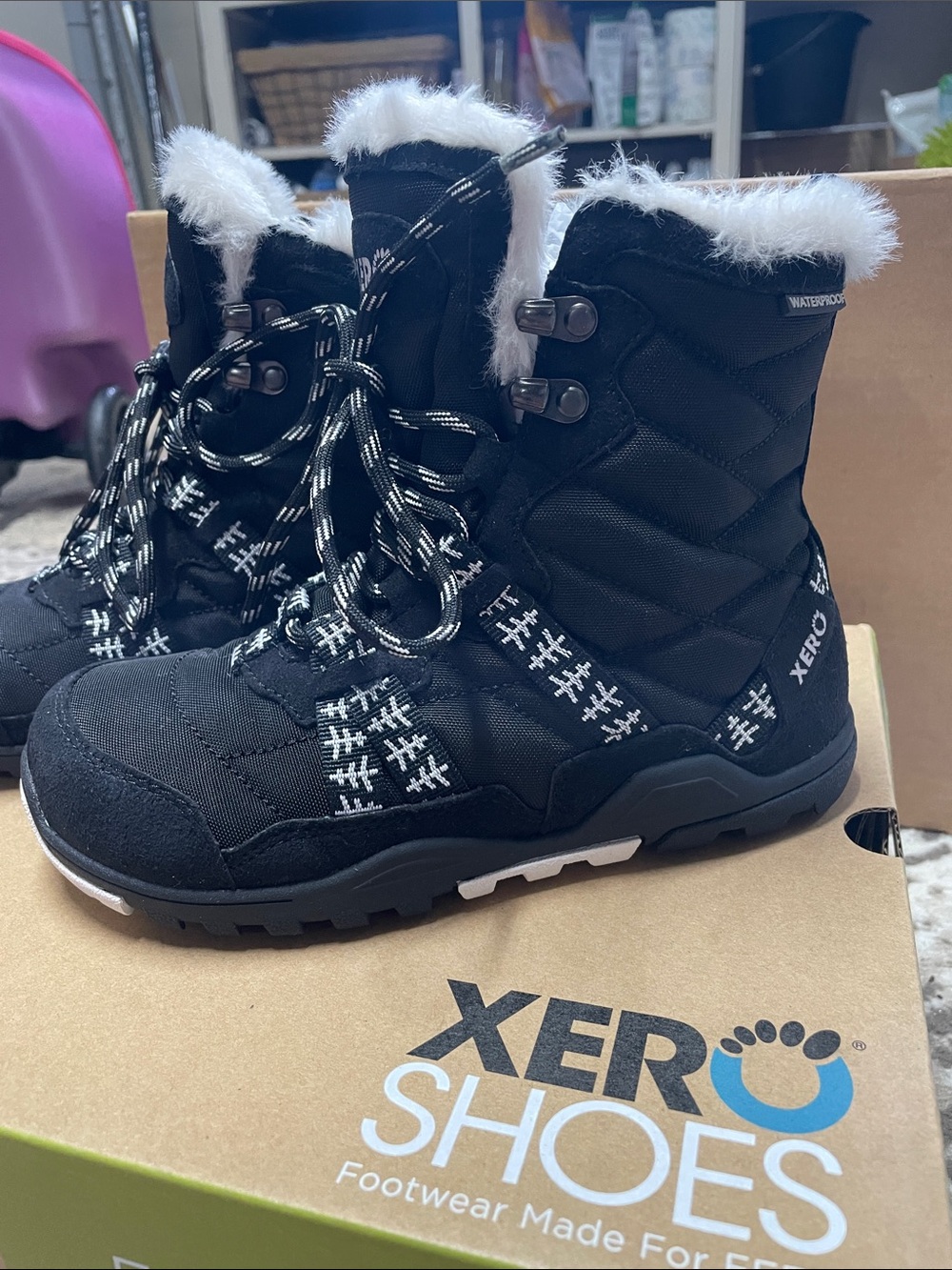 Xero Shoes Women's Black Winter Waterproof Ankle Boots
